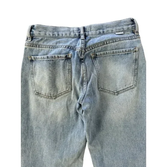 PacSun Womens Light Wash Low-Rise Straight Jeans With Button Fly Size 23 - Picture 12 of 16